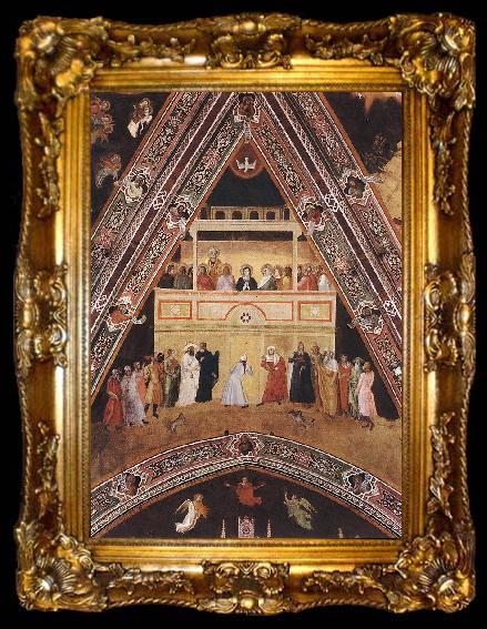 framed  ANDREA DA FIRENZE Descent of the Holy Spirit, ta009-2
